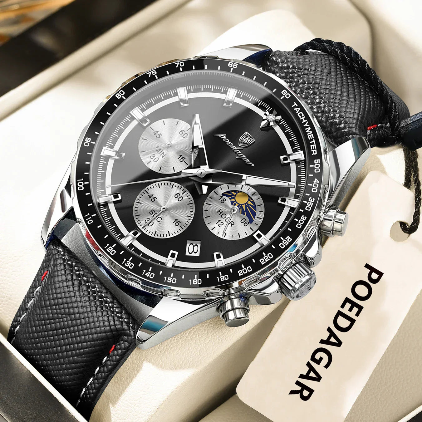 POEDAGAR Sport Chrono-Uhr