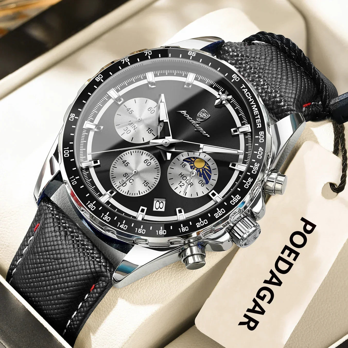 POEDAGAR Sport Chrono Watch
