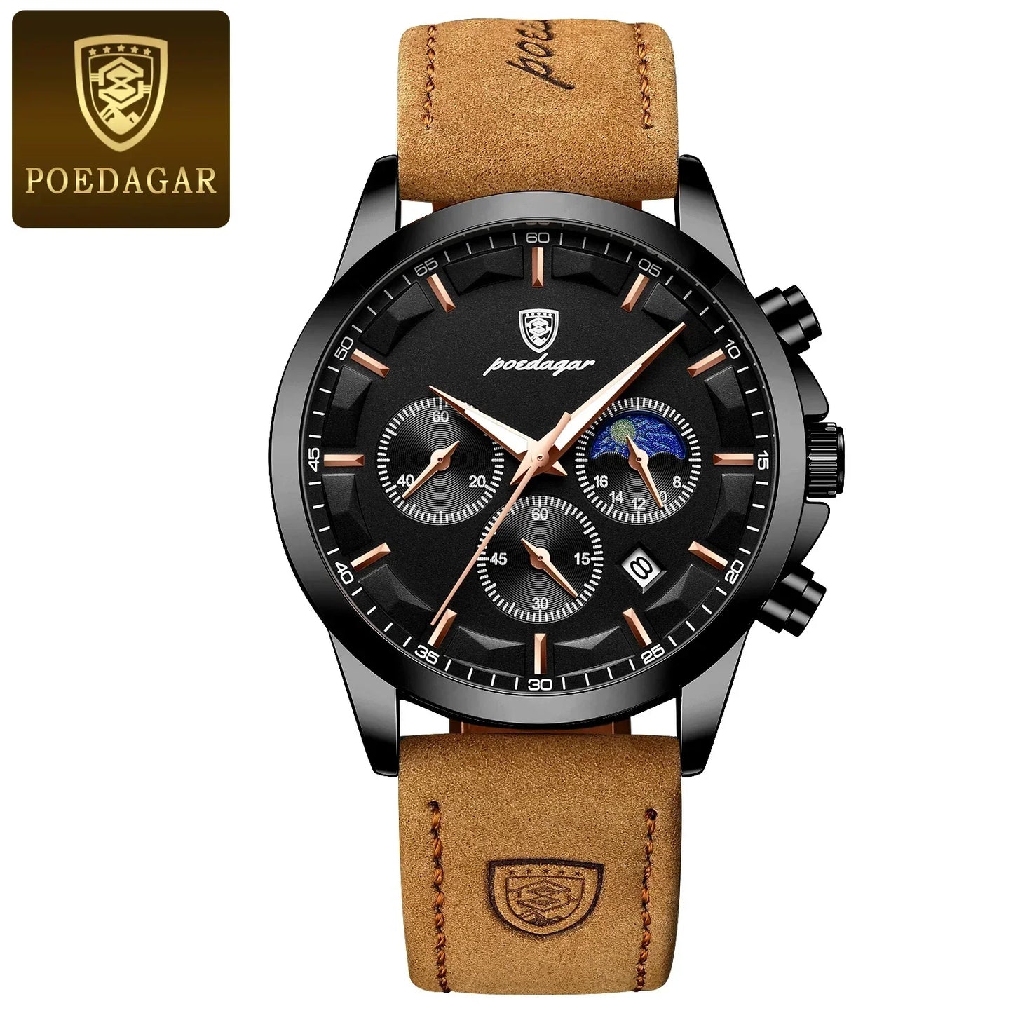 POEDAGAR Vanguard Chronograph Watch