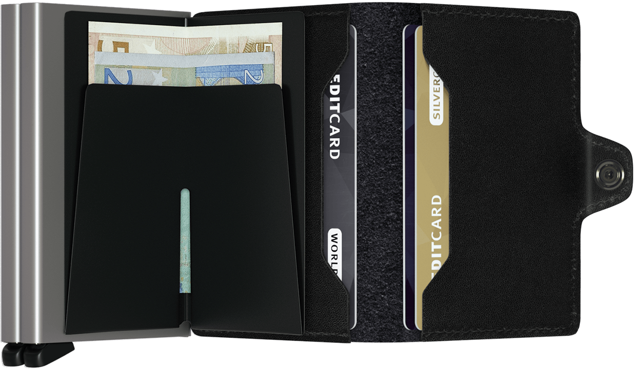 - RFID Protected Twin Wallet - Original - Black