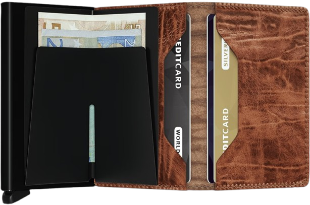 - RFID Protected Slim Wallet - Dutch Martin - Whiskey