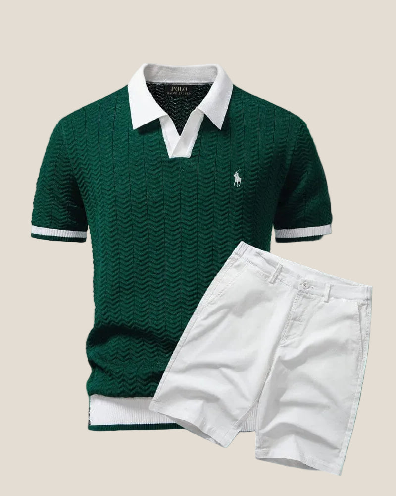 美品　POLO RALPH LAUREN Ralph Lauren Old Money Polo Shirt + Shorts Set – Vitrine