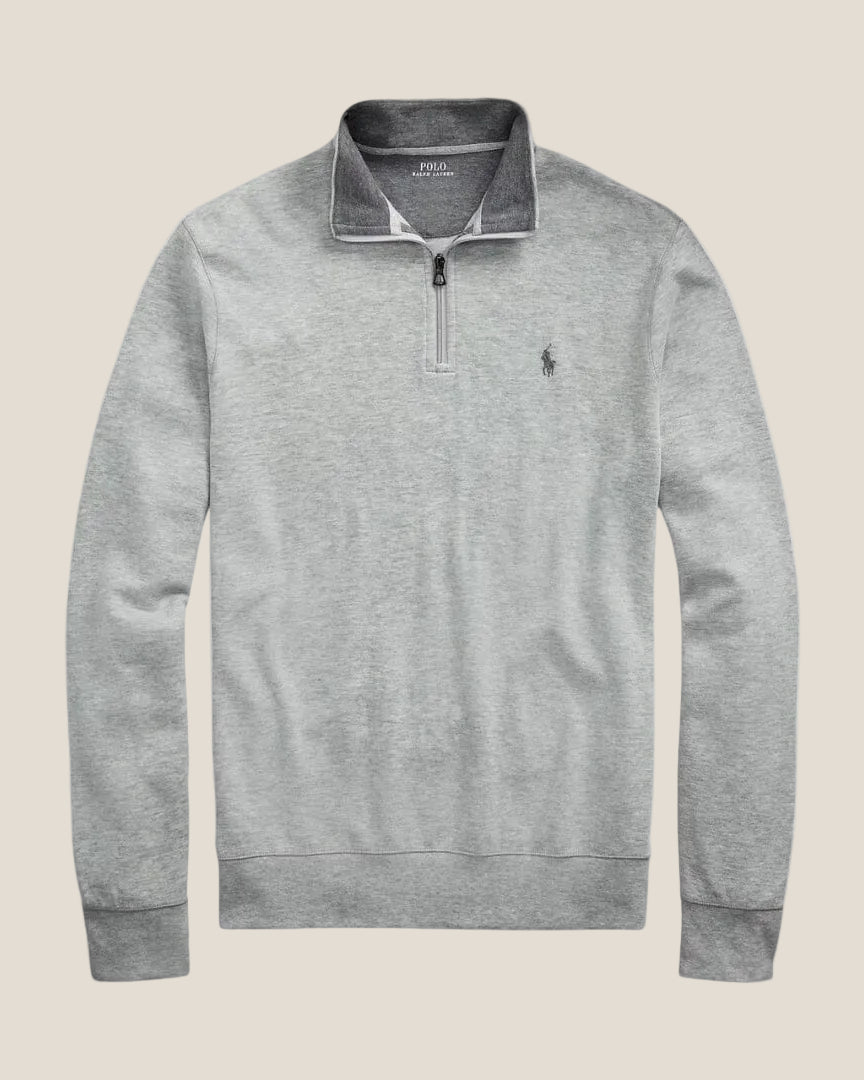 Luxury Jersey Quarter-Zip Pullover