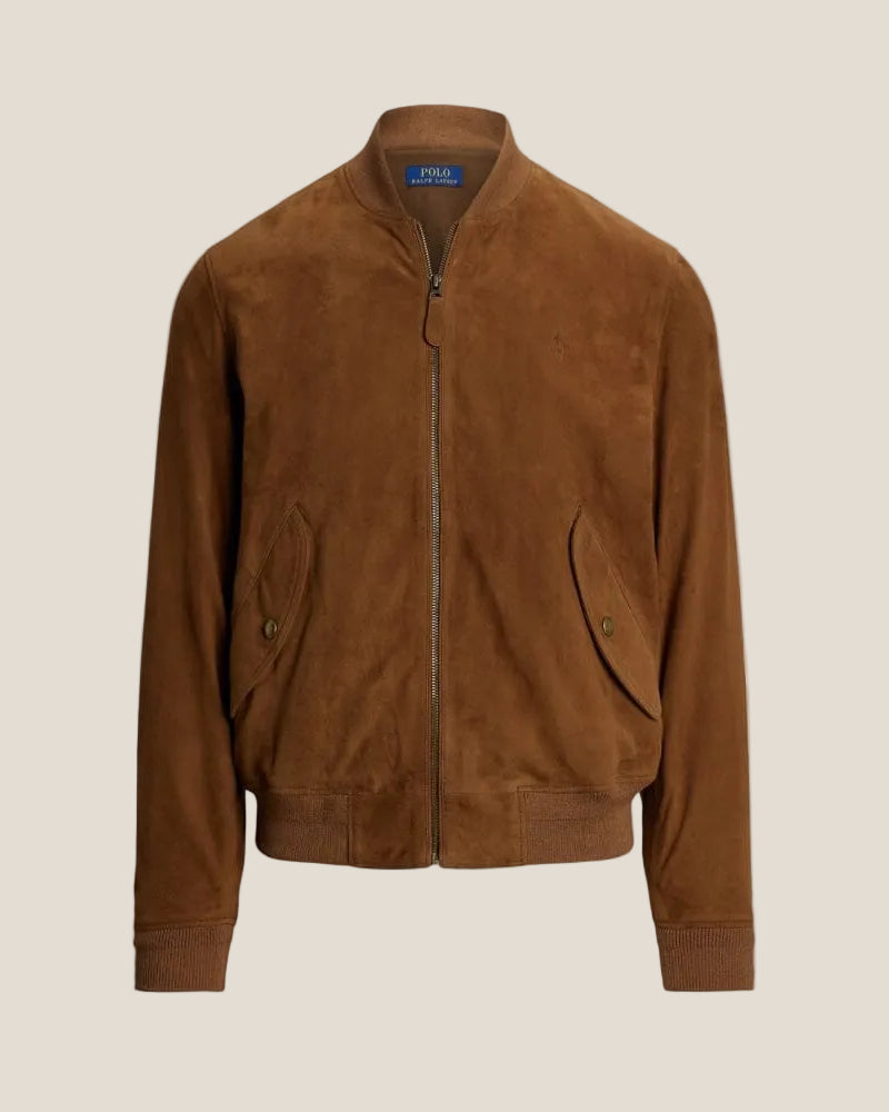 Suede Bomber Jacket