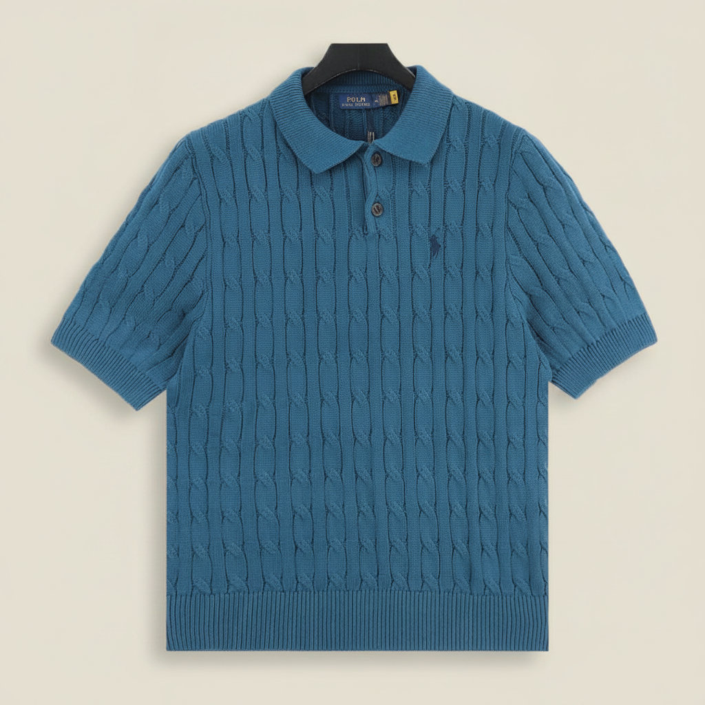 Spurs Knitted Polo Shirt Teal