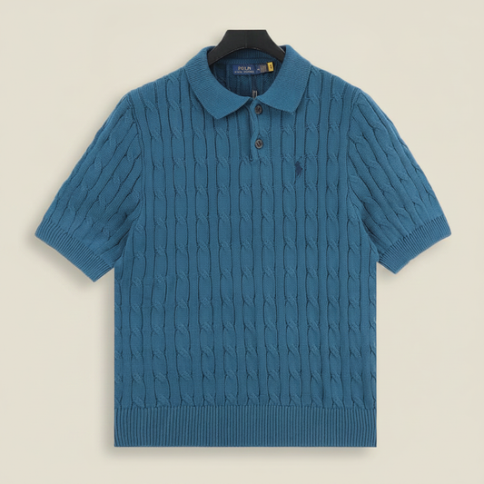 Spurs Knitted Polo Shirt Teal