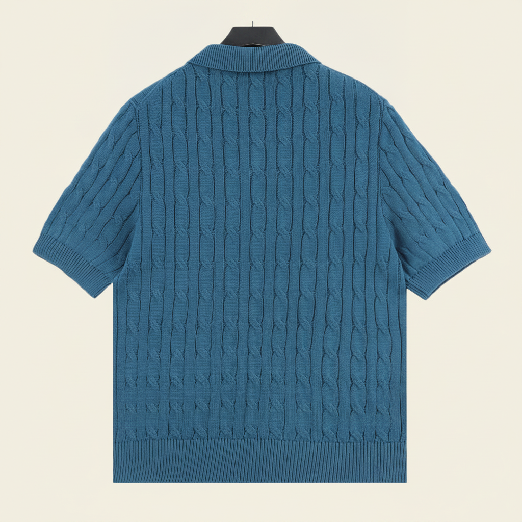 Spurs Knitted Polo Shirt Teal