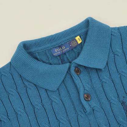 Spurs Knitted Polo Shirt Teal