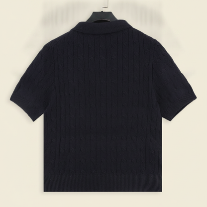 Spurs Knitted Polo Shirt Navy