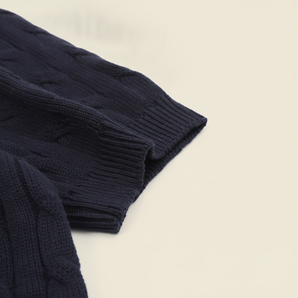 Spurs Knitted Polo Shirt Navy