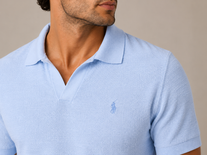 Linen Knit Polo