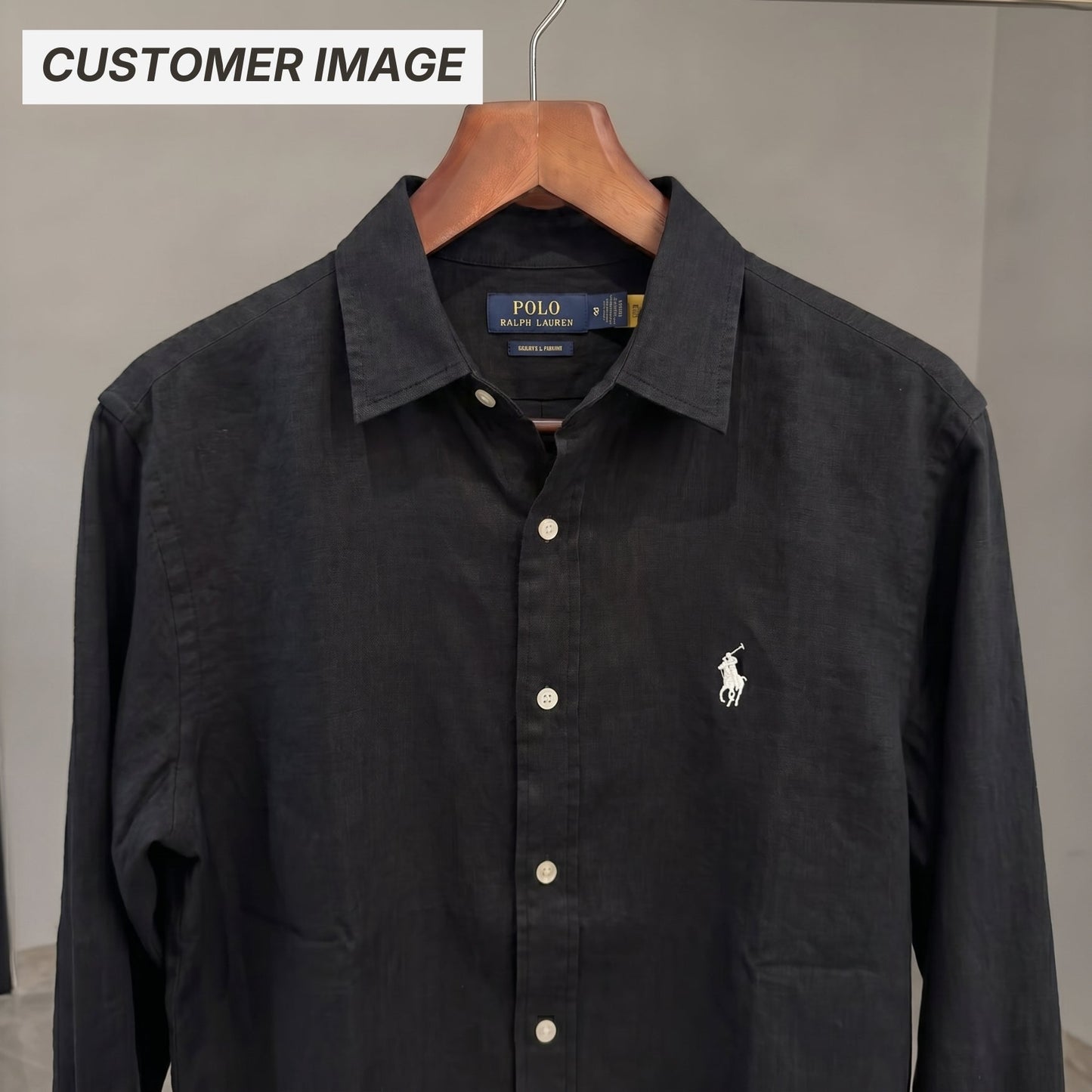 Linen/Remi Blend Shirt, Black