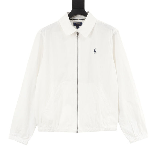 Pony Embroidered Stand-Neck Jacket