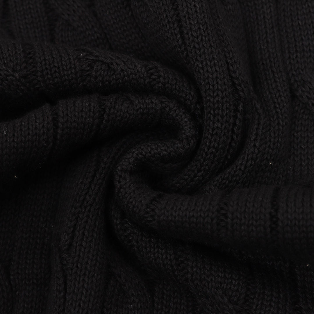 Spurs Knitted Polo Shirt Black
