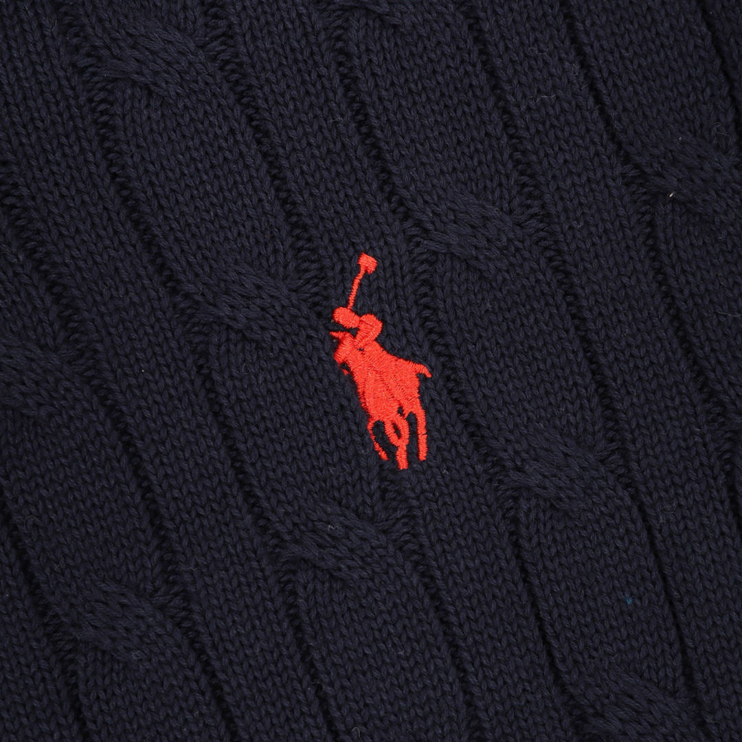 Spurs Knitted Polo Shirt Navy