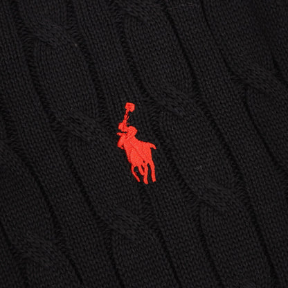 Spurs Knitted Polo Shirt Black