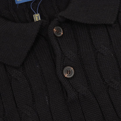 Spurs Knitted Polo Shirt Black