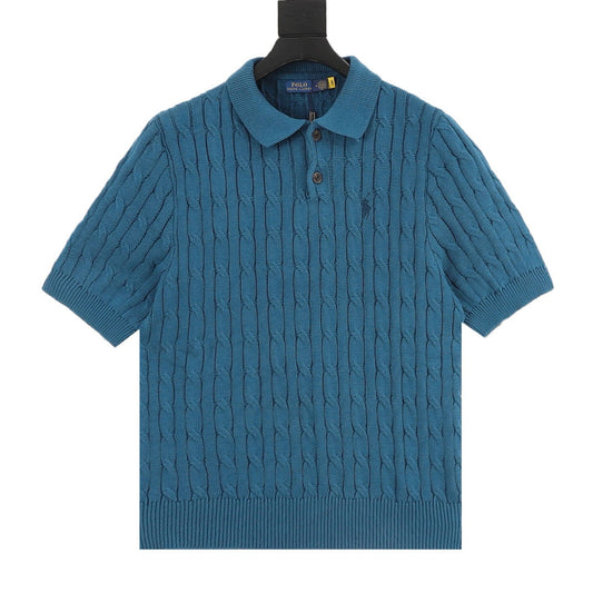 Spurs Knitted Polo Shirt Teal