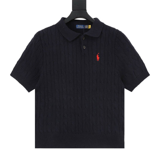 Spurs Knitted Polo Shirt Navy