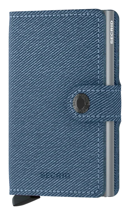 - RFID Protected Mini Wallet - Twist - Jeans Blue