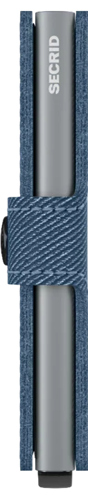 - RFID Protected Mini Wallet - Twist - Jeans Blue