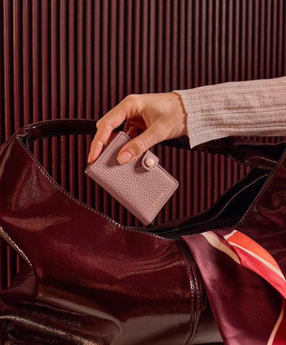 - RFID Protected Mini Wallet - Pebble - Rose