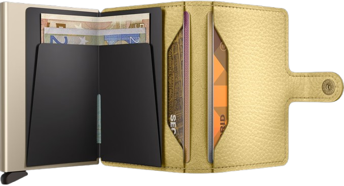 - RFID Protected Mini Wallet - Pebble - Butter Yellow