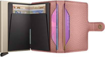 - RFID Protected Mini Wallet - Pebble - Rose