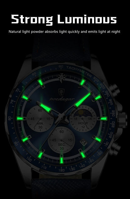 POEDAGAR Sport Chrono-Uhr