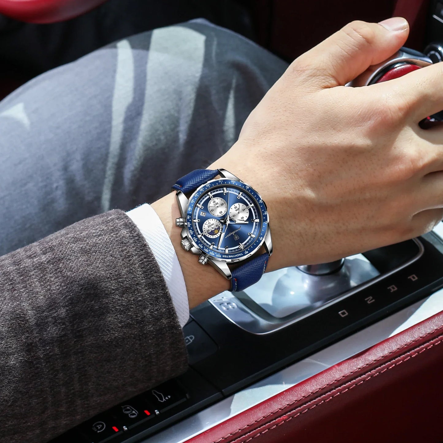 POEDAGAR Sport Chrono-Uhr