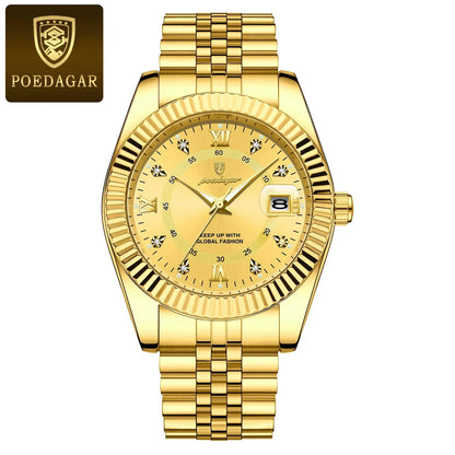 POEDAGAR Prestige Datum Uhr