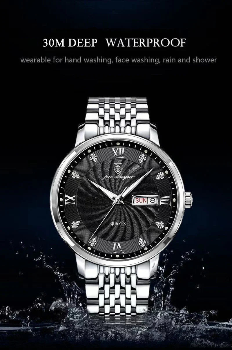 POEDAGAR Royal Day-Date Watch