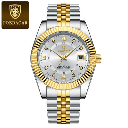 POEDAGAR Prestige Datum Uhr