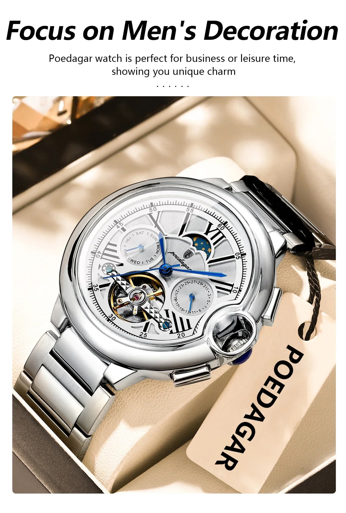 POEDAGAR Royal Automatic Watch