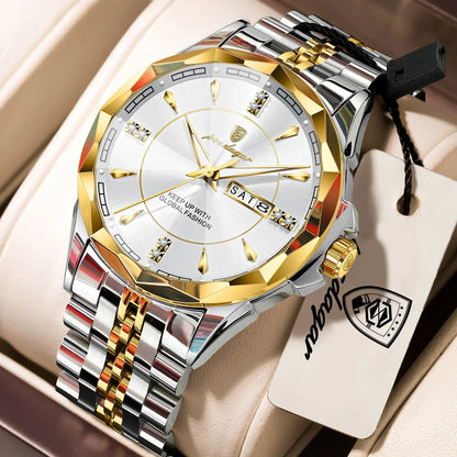 POEDAGAR Royal Steel Armbanduhr