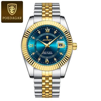 POEDAGAR Prestige Datum Uhr
