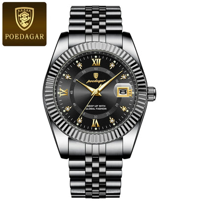 POEDAGAR Prestige Datum Uhr
