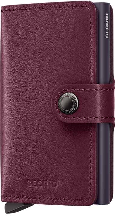 - RFID Protected Mini Wallet - Original - Cranberry