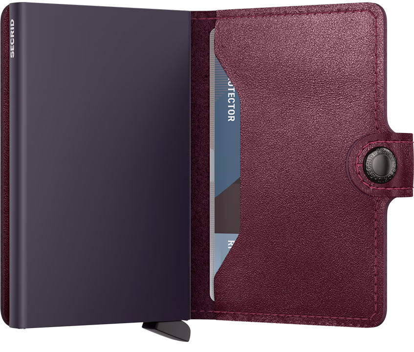 - RFID Protected Mini Wallet - Original - Cranberry