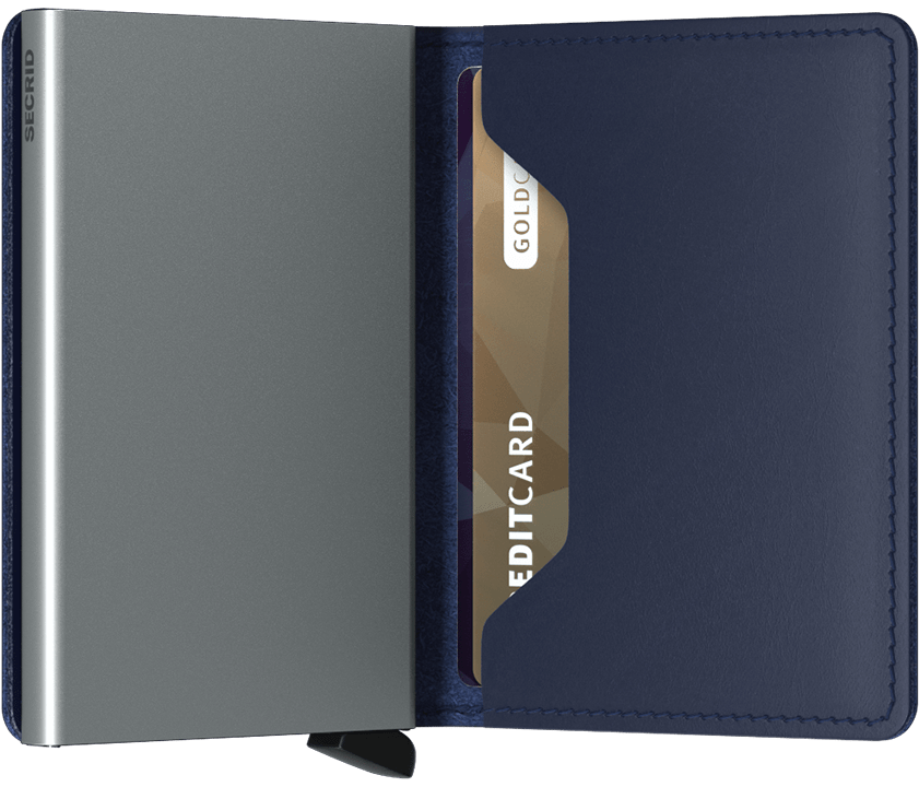 - RFID Protected Slim Wallet - Original - Navy