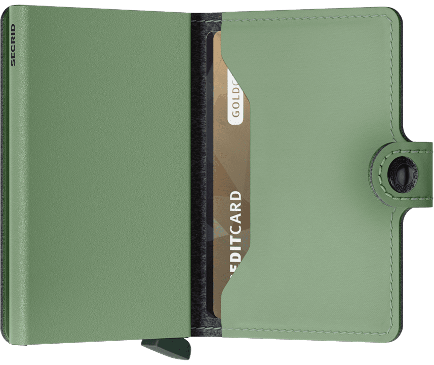 - RFID Protected Mini Wallet - Yard - Pistachio