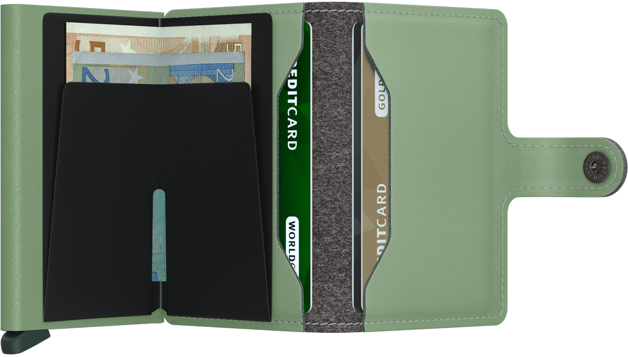 - RFID Protected Mini Wallet - Yard - Pistachio