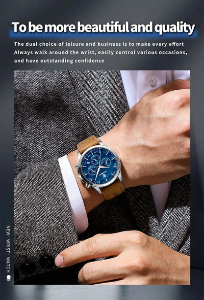 POEDAGAR Vanguard Chronograph Watch