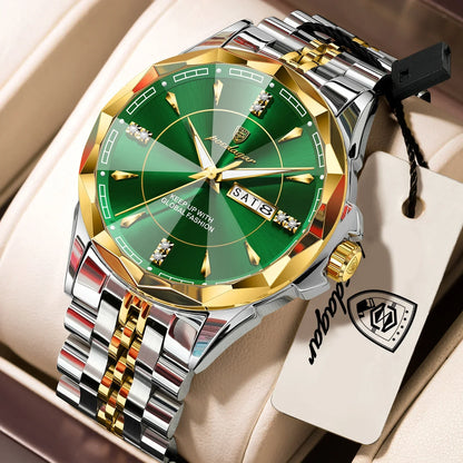 POEDAGAR Royal Steel Armbanduhr