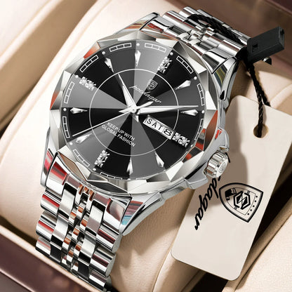 POEDAGAR Royal Steel Armbanduhr