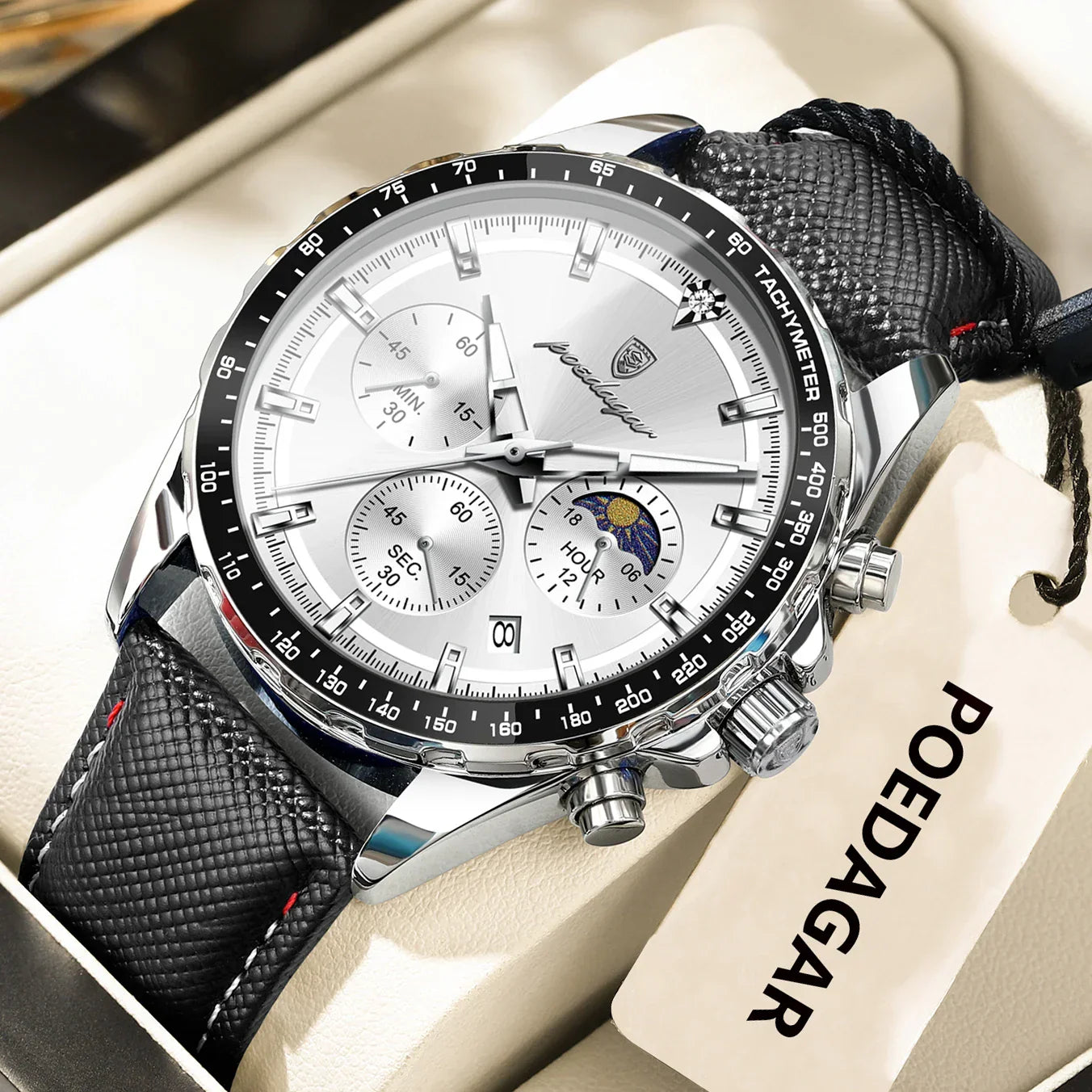 POEDAGAR Sport Chrono-Uhr