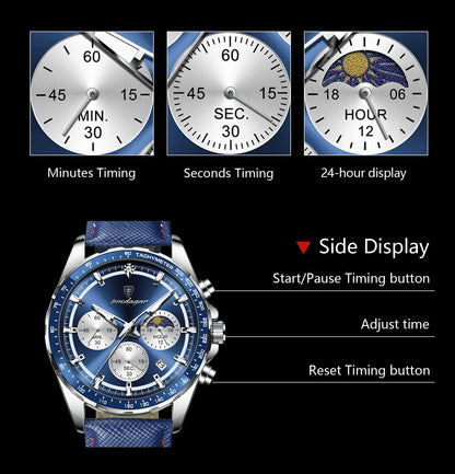 POEDAGAR Sport Chrono-Uhr