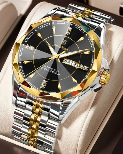 POEDAGAR Royal Steel Armbanduhr