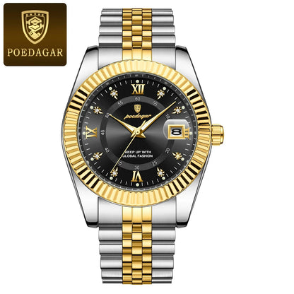 POEDAGAR Prestige Datum Uhr