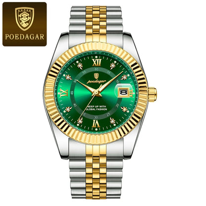 POEDAGAR Prestige Datum Uhr